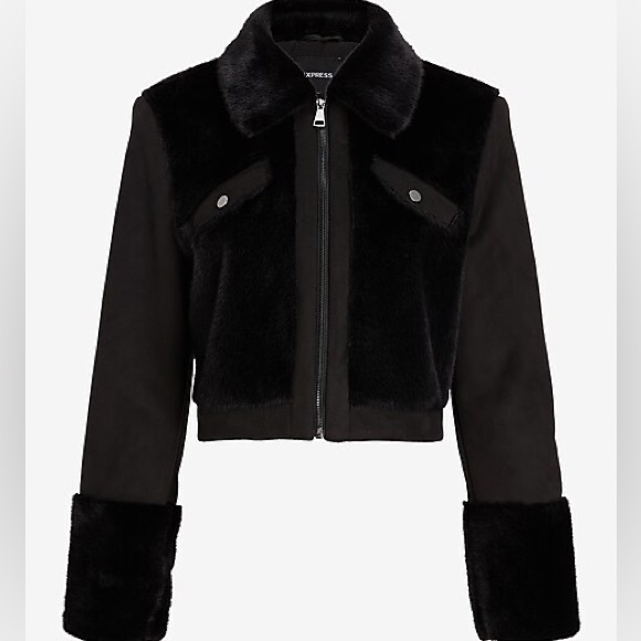 Express Jackets & Blazers - Black Cropped jacket